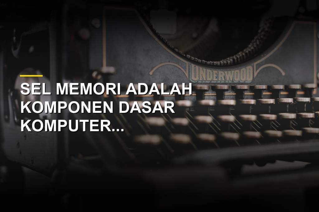 Ilustrasi sel memori komputer dan teknologi penyimpanan digital