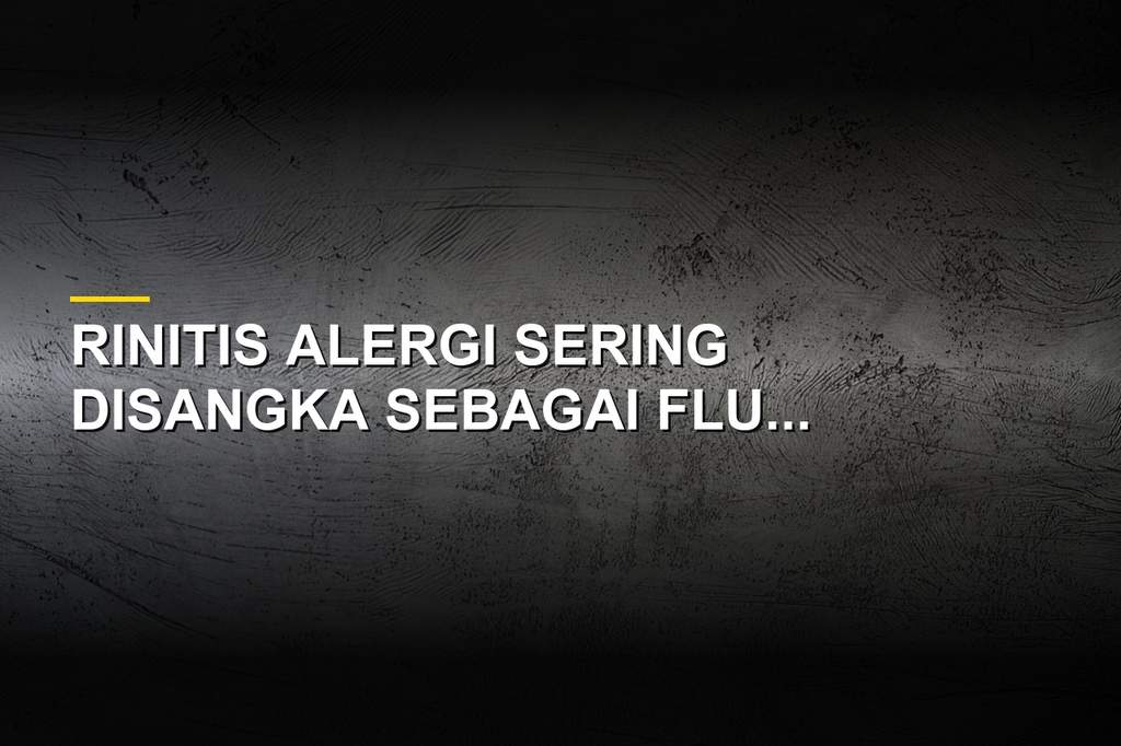Ilustrasi seseorang mengalami bersin dan hidung meler akibat gejala rinitis alergi