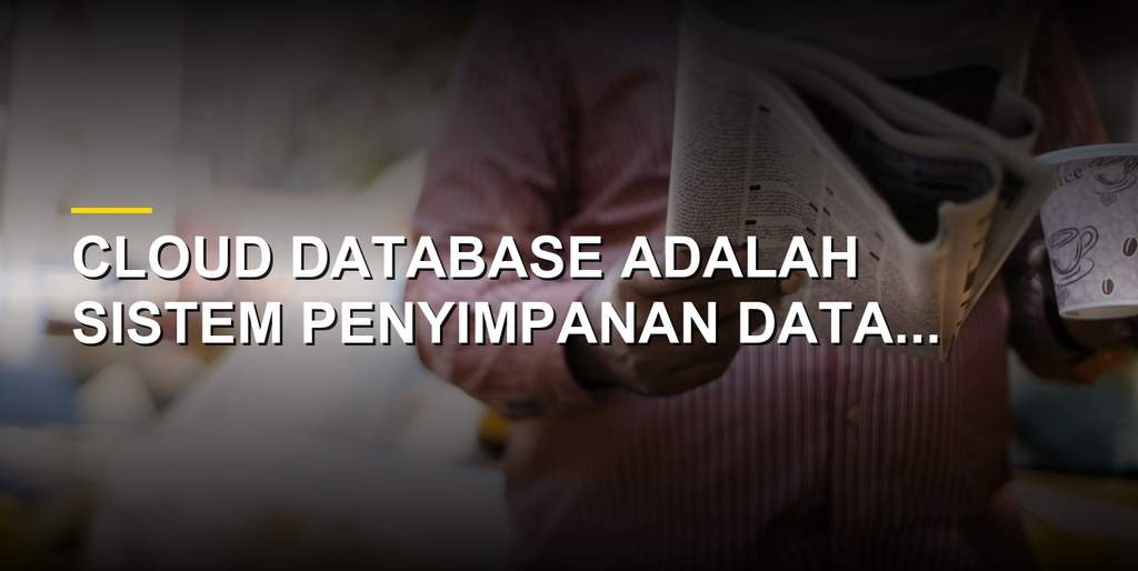 Ilustrasi sistem cloud database modern untuk pengelolaan penyimpanan data digital