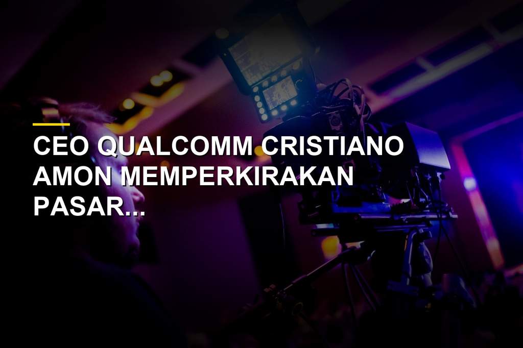 Ilustrasi smartphone terbaru dan komponen chip Qualcomm di dalam pabrik teknologi