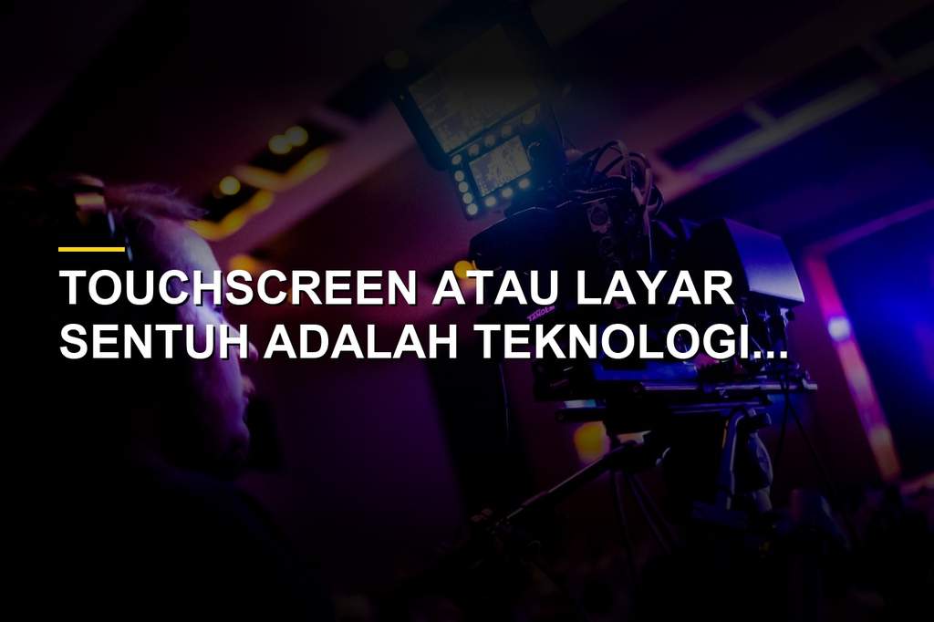 Ilustrasi teknologi layar sentuh pada perangkat smartphone modern