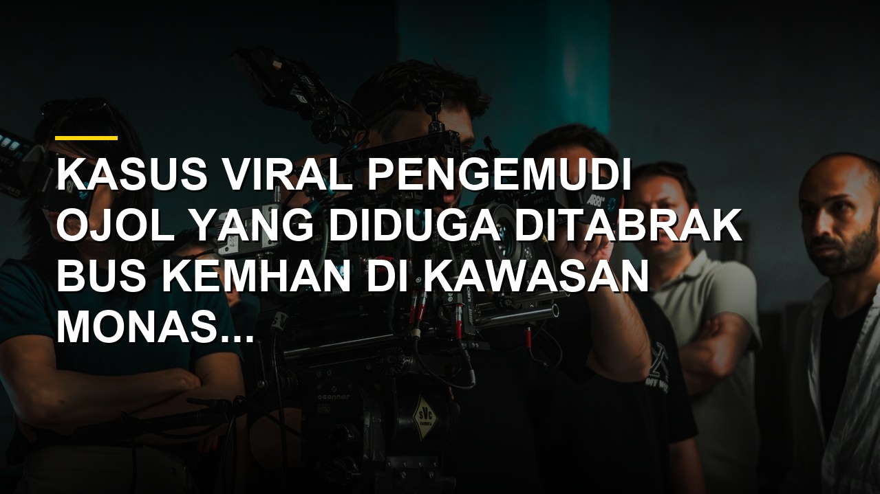 Ilustrasi video viral ojol diduga ditabrak bus Kementerian Pertahanan di Jakarta