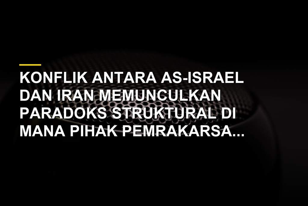 Ilustrasi konflik geopolitik antara Israel dan Iran serta dampaknya di kawasan Timur Tengah