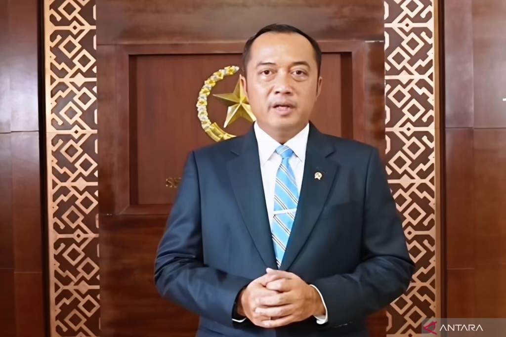 Gedung Istana Negara di Jakarta tempat pejabat terkait memberikan keterangan pers.