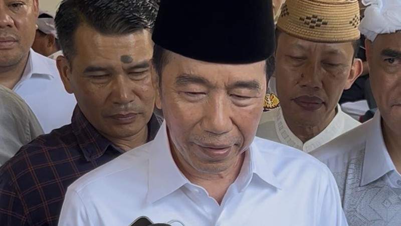 Jokowi melayat Rachmat Gobel di rumah duka Tebet Jakarta Selatan