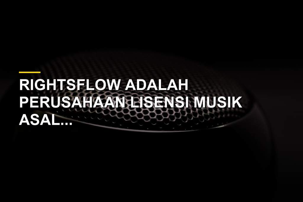 Kantor dan logo perusahaan lisensi musik RightsFlow yang kini menjadi bagian dari YouTube