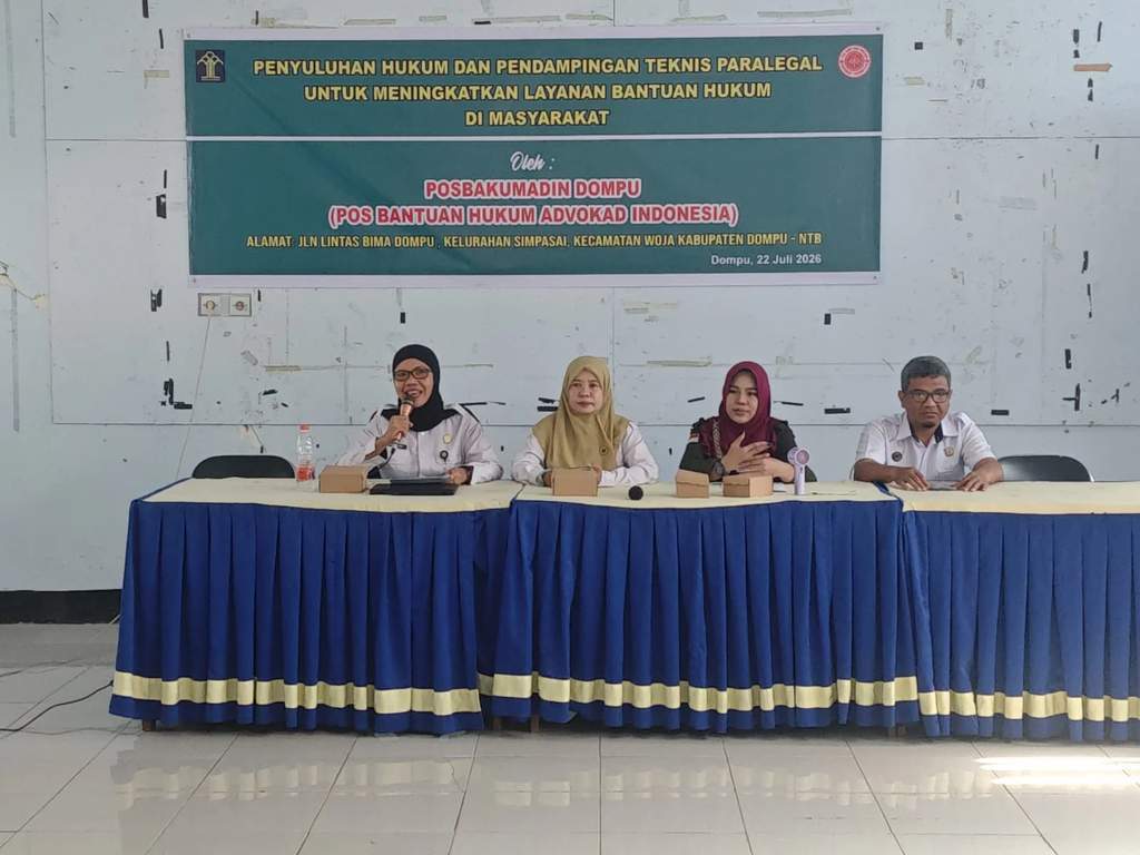 Kegiatan penyuluhan dan pendampingan teknis paralegal oleh Kanwil Kemenkum NTB di Dompu