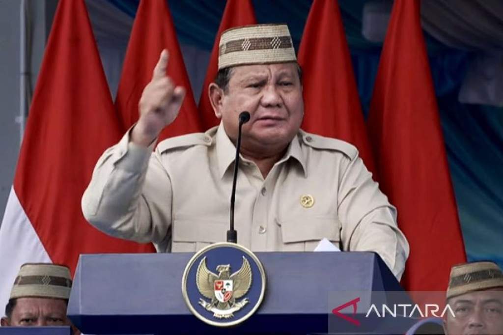 Presiden Prabowo Subianto menyampaikan pidato mengenai pentingnya program Makan Bergizi Gratis