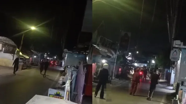 Petugas mengamankan kelompok remaja yang terlibat tawuran di Kota Banjarmasin