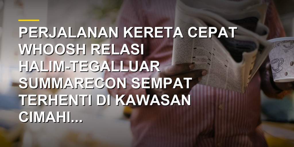 Kereta Cepat Whoosh terhenti di kawasan Cimahi akibat gangguan layang-layang pada jaringan listrik