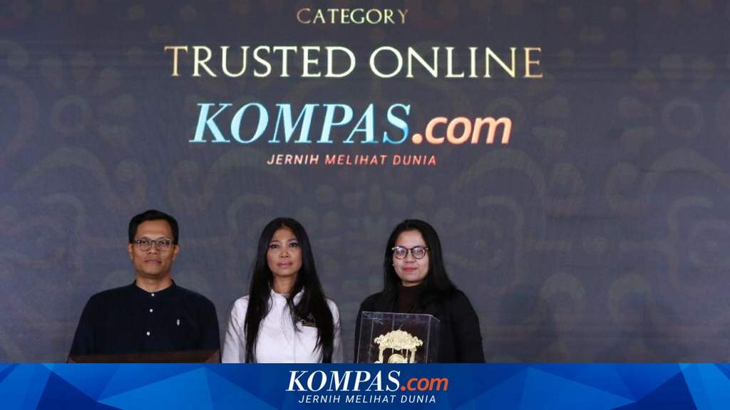 Kompas.com memenangkan penghargaan kategori media online tepercaya di Superbrands 2019