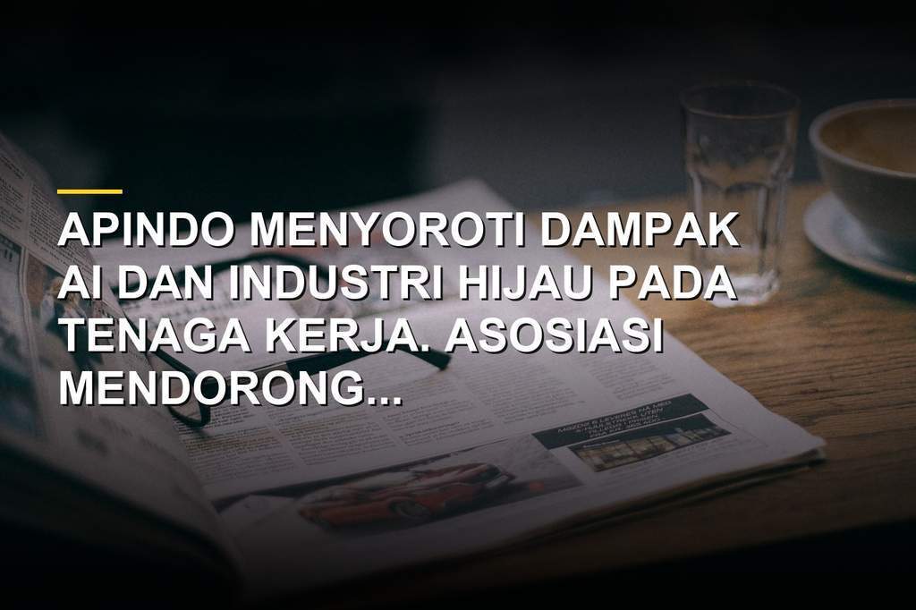 Konferensi pers APINDO membahas nasib pekerja RI dan tantangan AI di pabrik