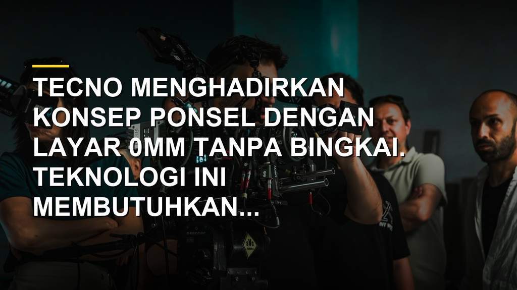 Konsep ponsel TECNO dengan layar tanpa bingkai 0mm yang dipamerkan di IFA 2026