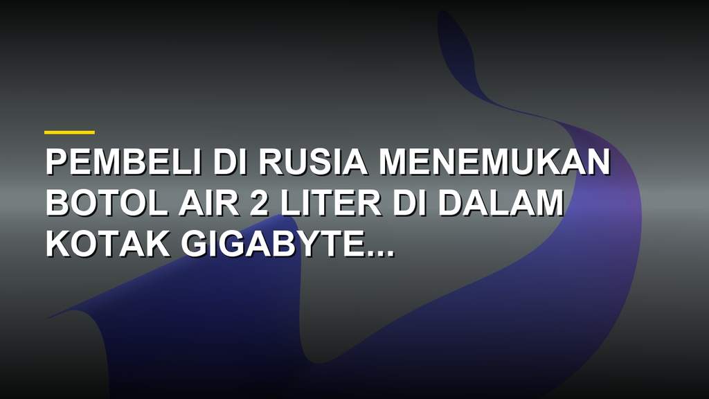 Kotak GIGABYTE RTX 5070 Ti yang berisi botol air mineral 2 liter saat unboxing di toko