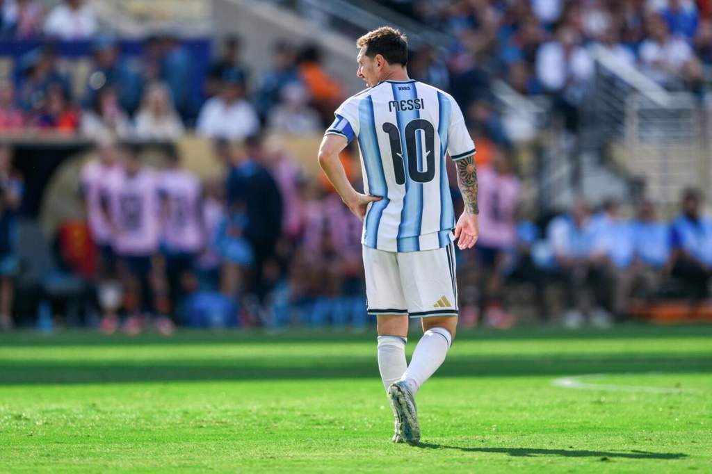Lionel Messi saat membela Timnas Argentina di Piala Dunia 2026