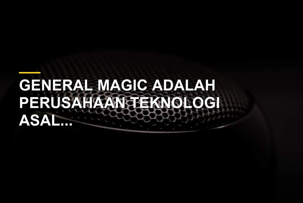Logo dan ilustrasi perangkat PDA buatan General Magic pada era 1990-an