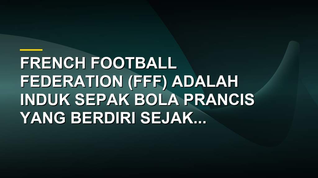 Logo French Football Federation atau FFF dengan ayam jantan sebagai simbol sepak bola Prancis