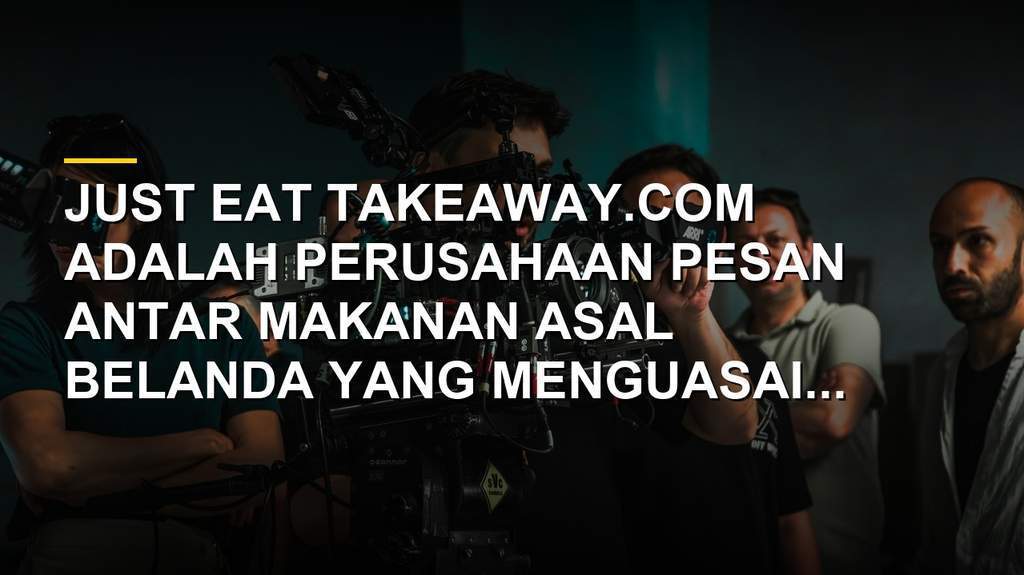 Logo Just Eat Takeaway.com dengan latar belakang warna oranye dan putih