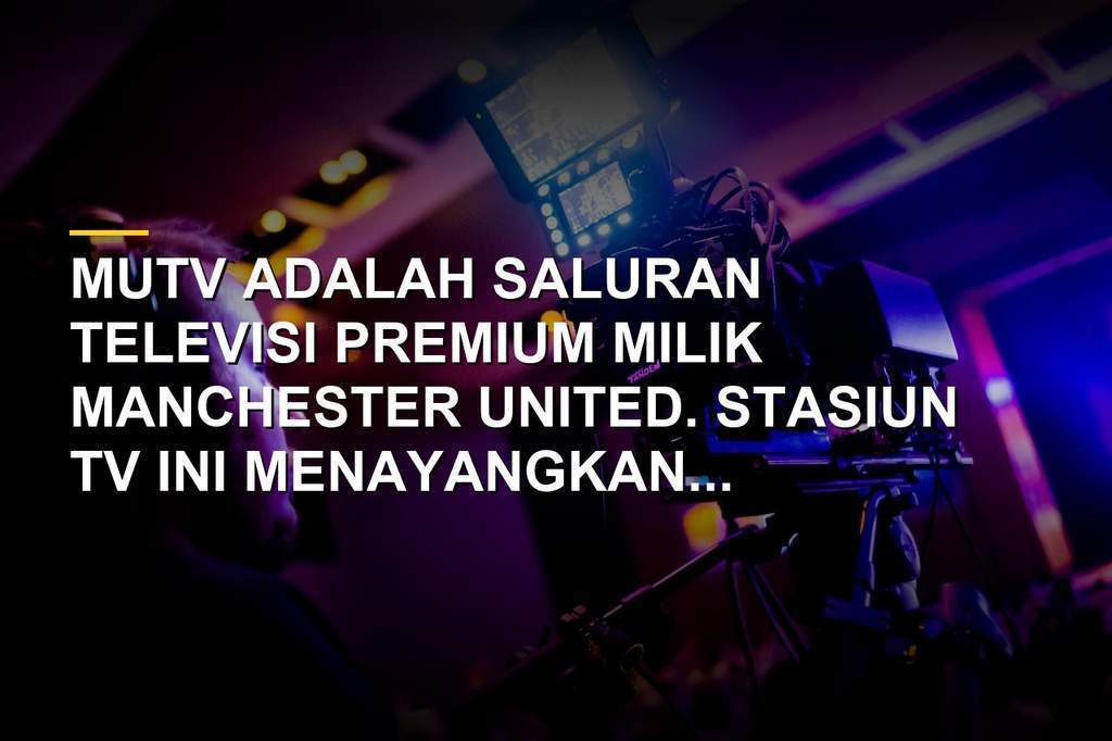 Logo MUTV dengan latar belakang merah khas Manchester United
