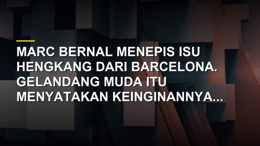 Marc Bernal gelandang muda Barcelona saat pramusim di Inggris