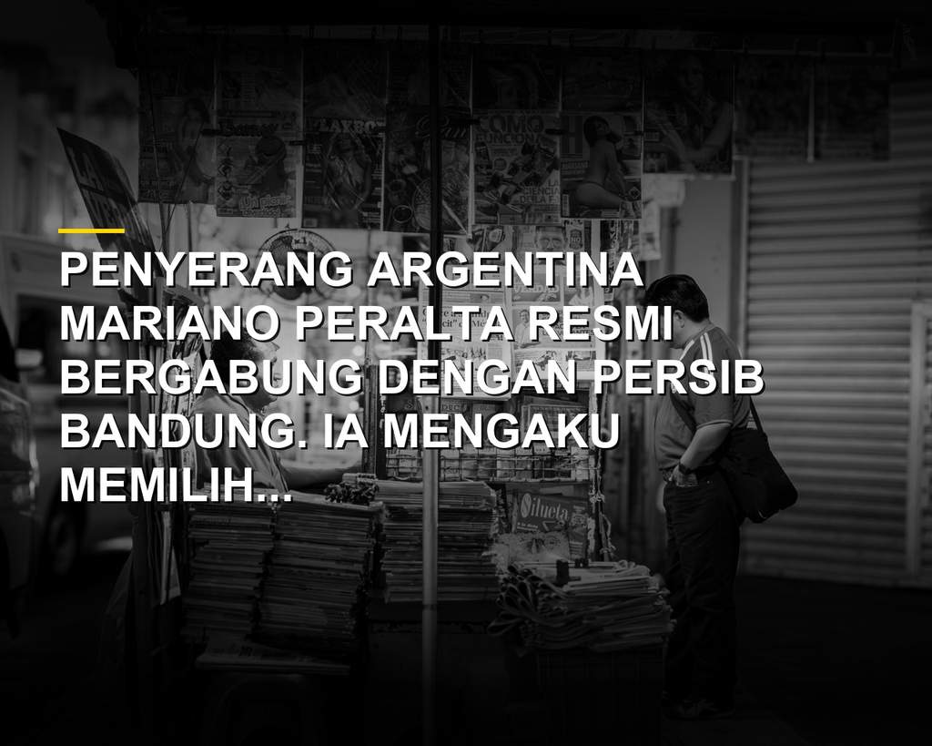 Mariano Peralta resmi bergabung dengan Persib Bandung di Graha Persib didampingi Umuh Muchtar dan Zaenuri Hasyim