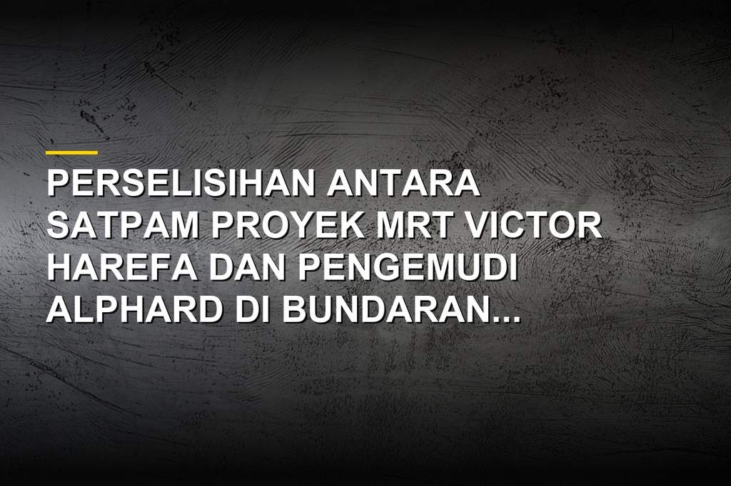 Mediasi kasus satpam Victor Harefa dan pengemudi Alphard di Polsek Menteng