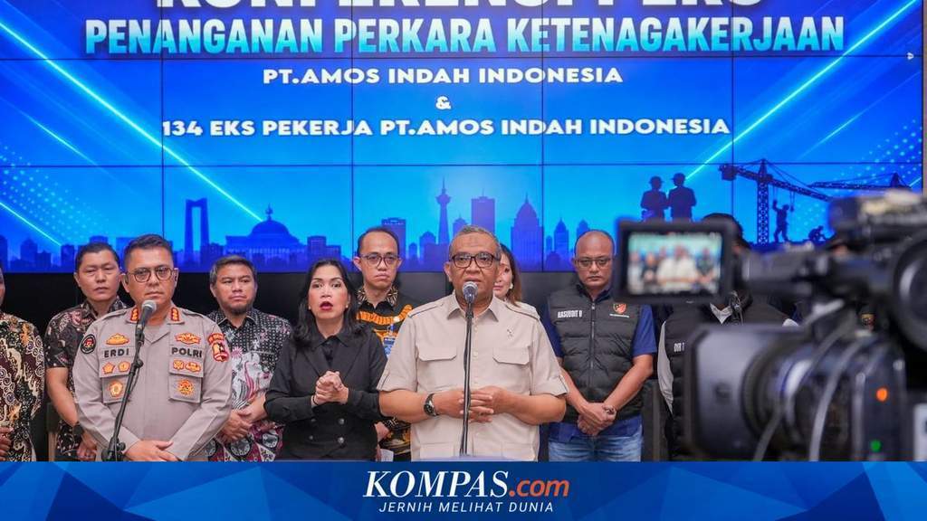 Suasana mediasi perselisihan PHK PT Amos Indah Indonesia oleh Kemnaker dan Polri