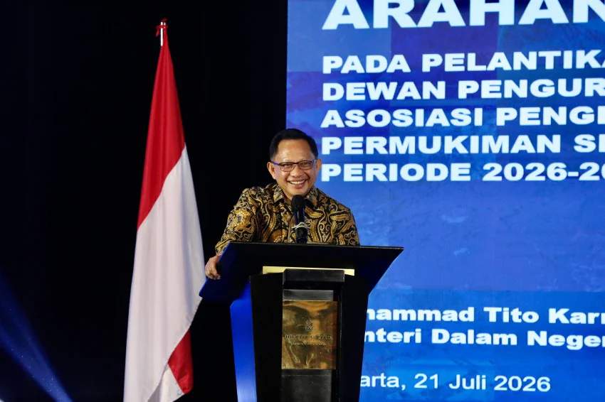 Mendagri Tito Karnavian menghadiri pelantikan DPP APERSI membahas program perumahan rakyat