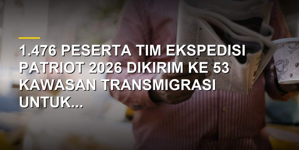 Menko AHY memberikan pembekalan kepada peserta Tim Ekspedisi Patriot 2026 di Jakarta
