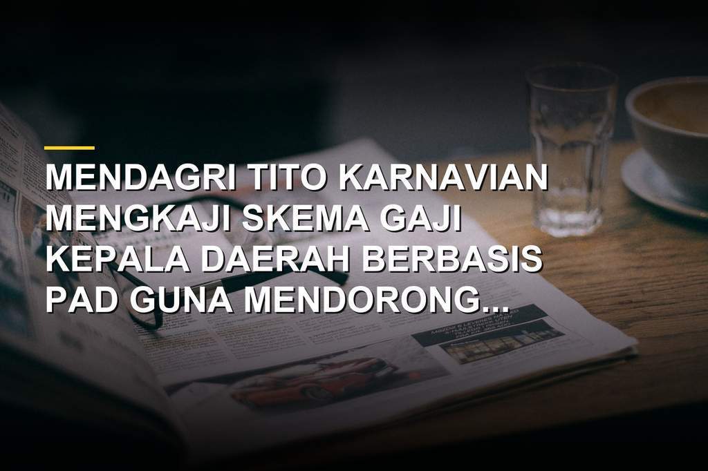 Menteri Dalam Negeri Tito Karnavian memberikan keterangan pers terkait revisi aturan gaji kepala daerah.