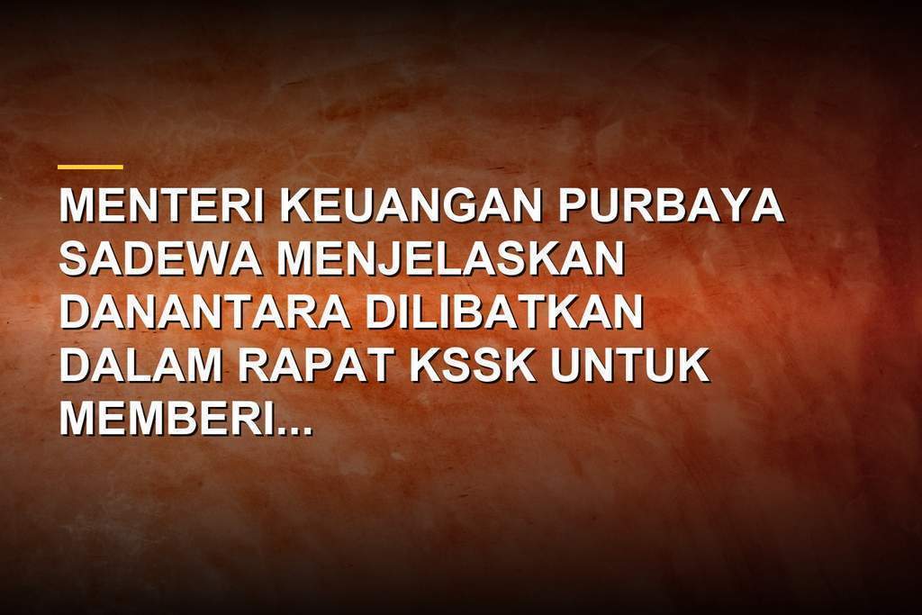 Menteri Keuangan Purbaya Yudhi Sadewa saat konferensi pers KSSK dan Danantara