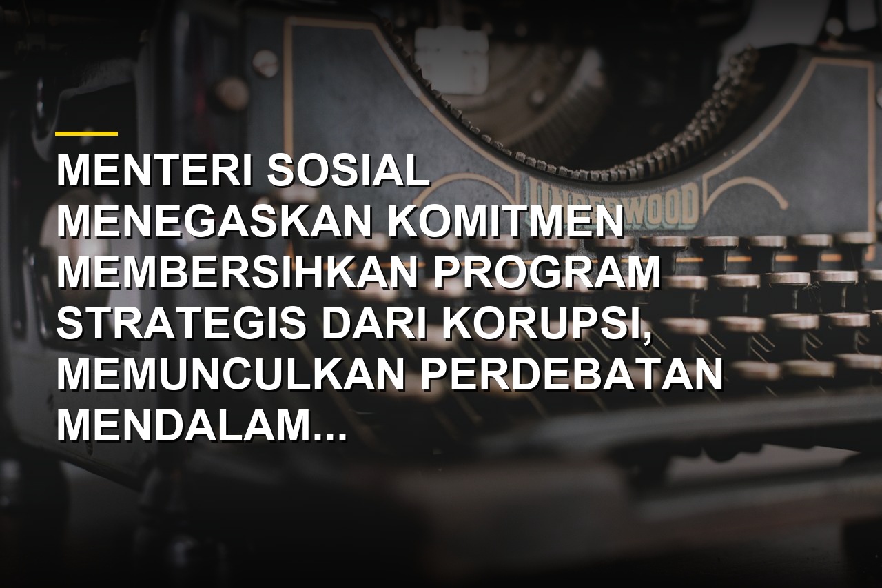Menteri Sosial Saifullah Yusuf membahas pengadaan Sekolah Rakyat bersama lembaga pengawas