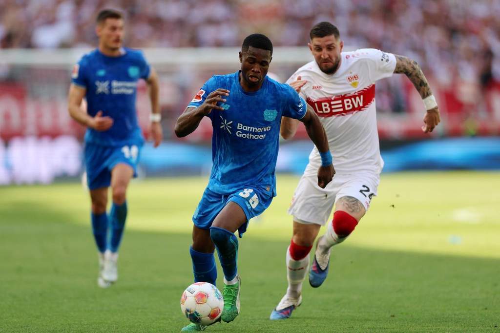 Christian Kofane dalam bidikan transfer Newcastle United dan Arsenal dari Bayer Leverkusen