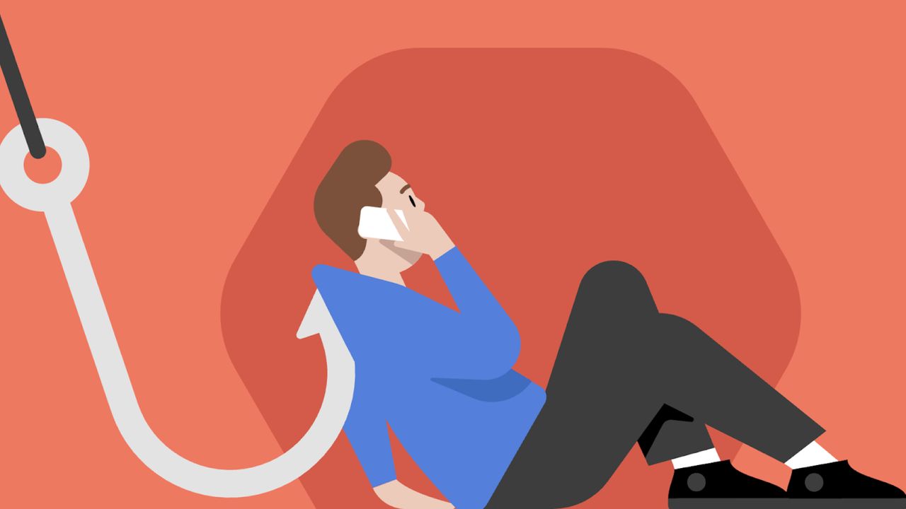 Aplikasi anti scam call HangUp dari NordVPN di smartphone Android