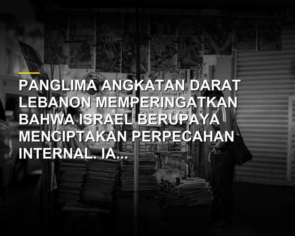Panglima Angkatan Darat Lebanon Jenderal Rodolphe Haykal dan Presiden Joseph Aoun di Beirut Lebanon