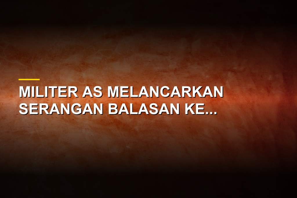 Pasukan AS meluncurkan serangan rudal balasan ke Iran di tengah eskalasi konflik Timur Tengah