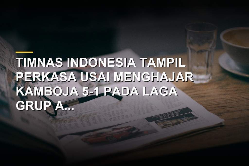 Pemain Timnas Indonesia Mitchell Baker melakukan selebrasi usai mencetak gol ke gawang Kamboja
