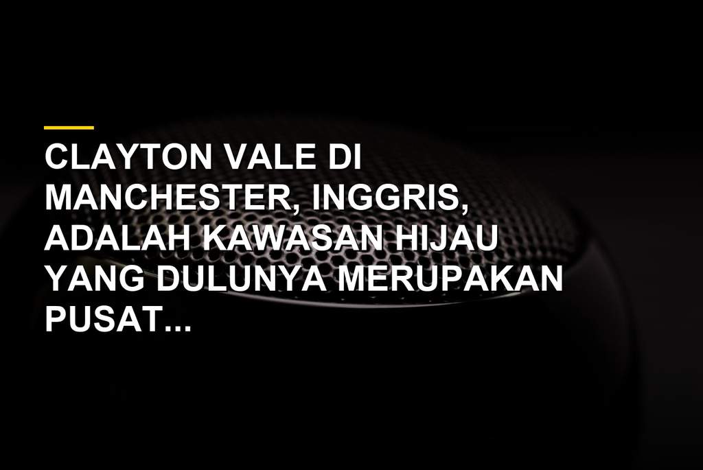 Pemandangan hijau Clayton Vale di Manchester dengan Sungai River Medlock dan sisa-sisa bangunan industri bersejarah