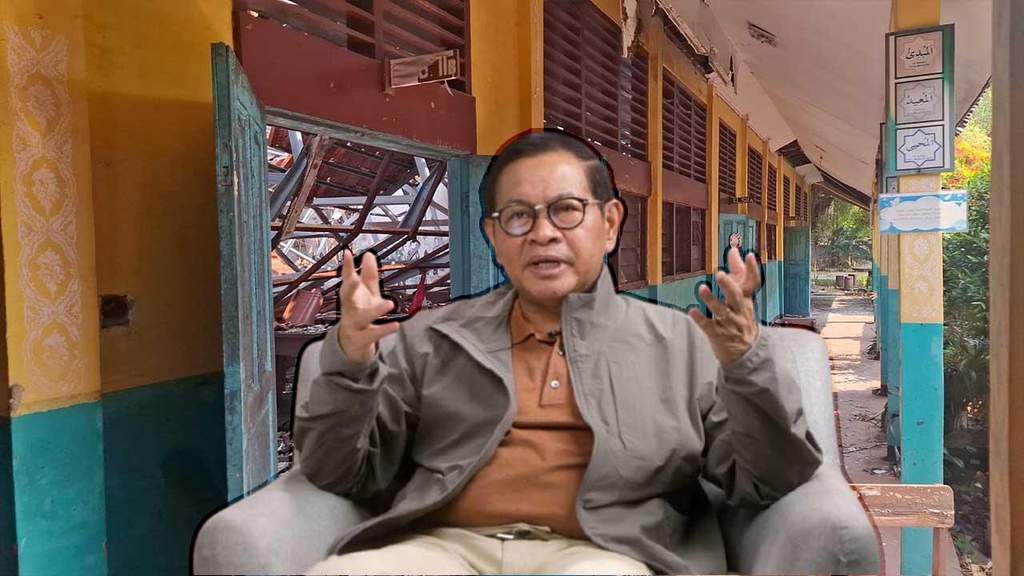 Kondisi SDN Kebayoran Lama Selatan 09 yang terbengkalai dan ambruk