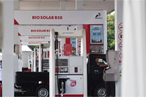 Penyaluran Biosolar B50 Pertamina di SPBU wilayah Sulawesi