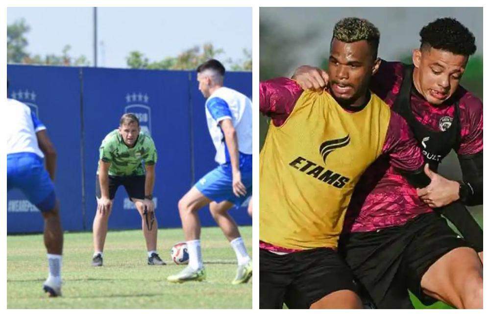 Pemain Persib Bandung bersiap jelang laga Piala Presiden 2026 melawan Arema FC