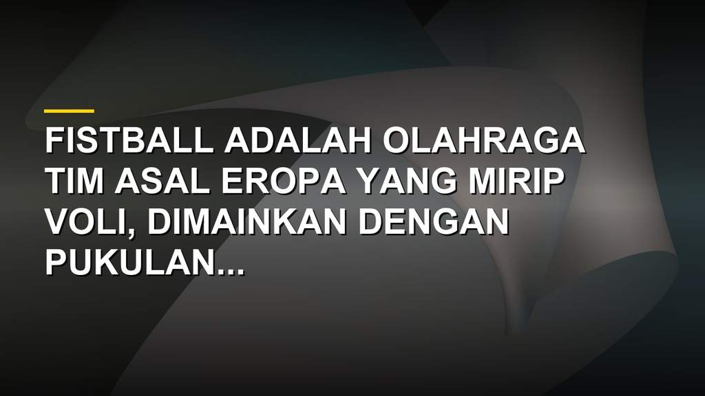 Pertandingan fistball antara dua tim di lapangan rumput dengan net di tengah