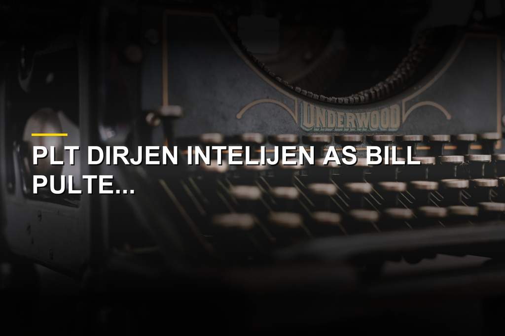 Plt Dirjen Intelijen AS Bill Pulte umumkan PHK 30 persen staf ODNI