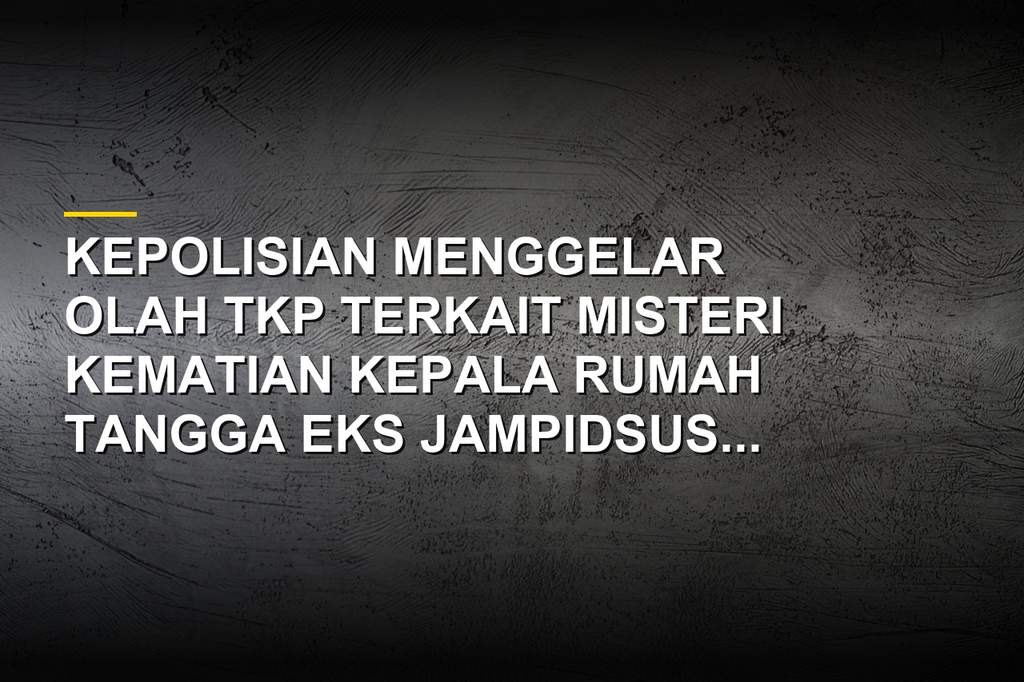 Polisi melakukan olah TKP di klinik kawasan Kebayoran Baru terkait kematian Karumga eks Jampidsus