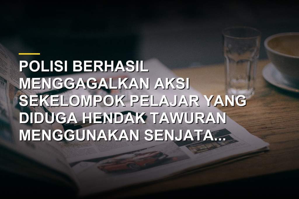 Polisi membubarkan sekelompok pelajar yang diduga hendak tawuran di Jakarta Utara