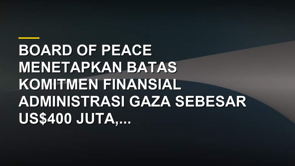 Presiden AS Donald Trump berpidato dalam sesi Board of Peace di World Economic Forum Davos, Swiss