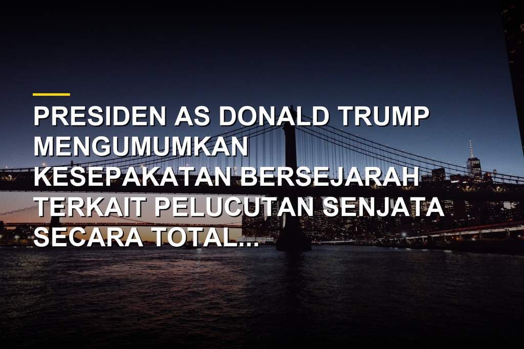Donald Trump Klaim Hamas Sepakat Lakukan Pelucutan Senjata di Gaza