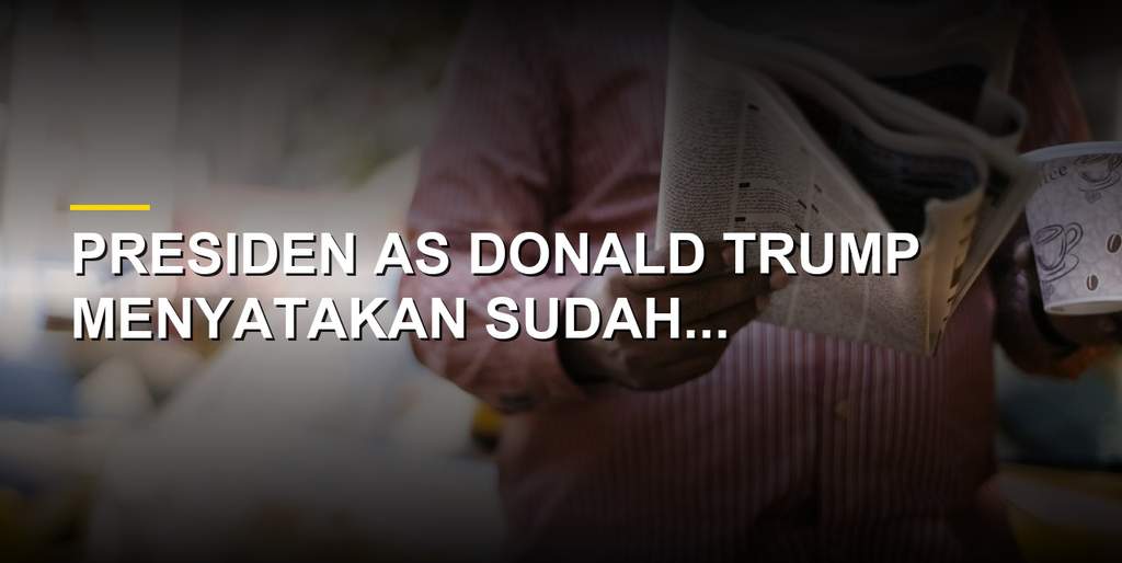 Presiden AS Donald Trump saat memberikan keterangan pers terkait konflik dengan Iran di Camp David.