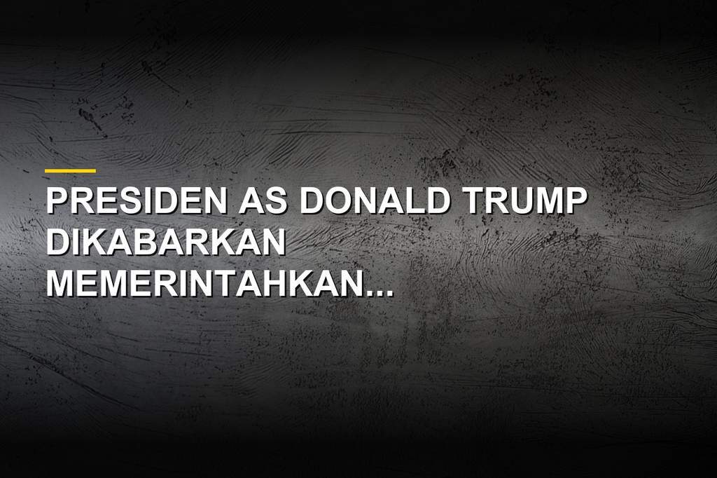 Presiden AS Donald Trump saat memberikan pernyataan terkait rencana serangan militer baru ke Iran.