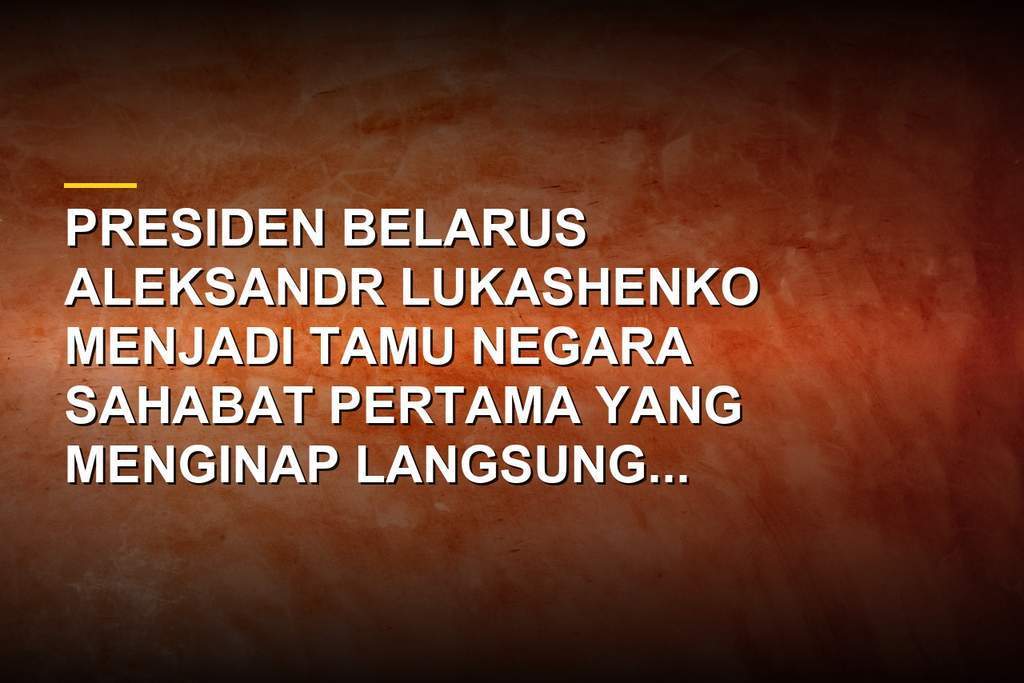 Presiden Belarus Aleksandr Lukashenko disambut Presiden Prabowo Subianto di Istana Merdeka Jakarta